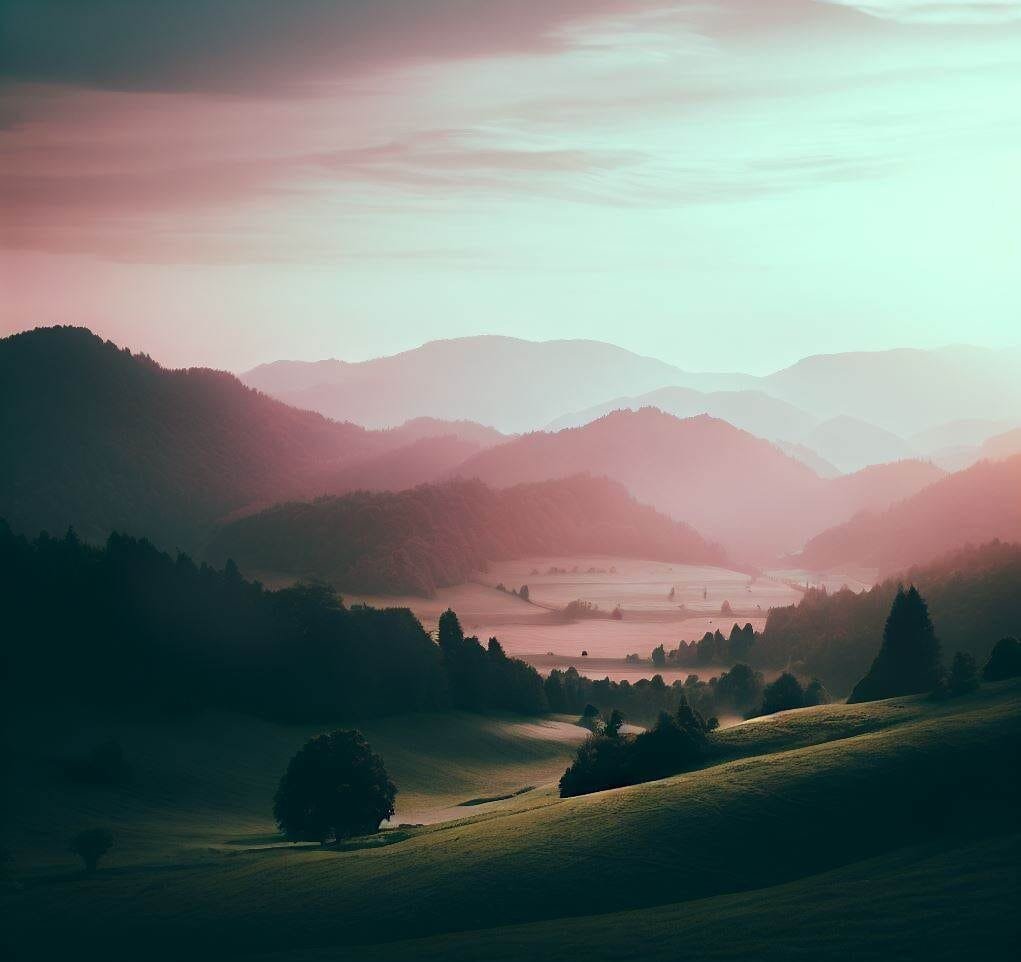 landscape photo generated by bing ai